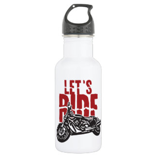 Lets Ride Motorcycle Design 532 Ml Water Bottle