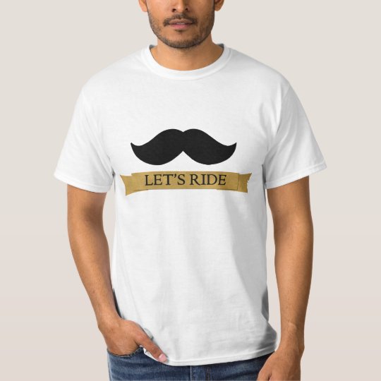 Let's Ride Moustache Tee