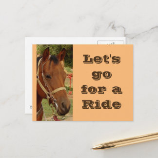 Let's Ride Postcard