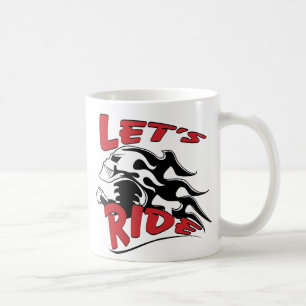 Lets Ride Skull Coffee Mug