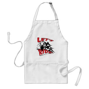 Let's Ride Skull Standard Apron