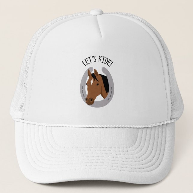 Let's Ride Trucker Hat (Front)