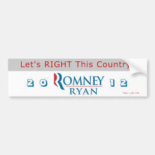 Let's RIGHT This Country (grey) Bumper Sticker