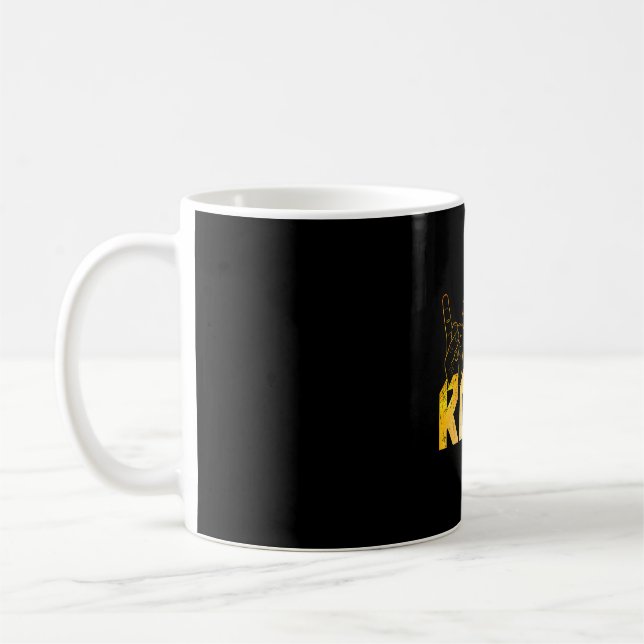Lets Rock Rock n Roll Guitar Coffee Mug (Left)