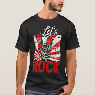 Lets Rock Vintage Rock And Roll Music Lovers 1608 T-Shirt