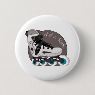 Let's Roll 2 Inch Round Button