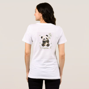 Let's Roll! Cute Panda Trio T-Shirt   Panda Pyrami Tri-Blend Shirt