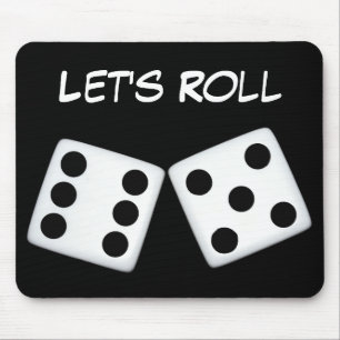 Let's Roll Dice Mousepad