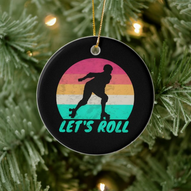Lets Roll Girls Ceramic Ornament (Tree)