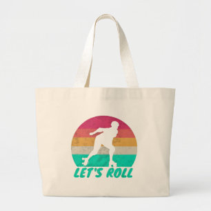 Lets Roll Girls Large Tote Bag
