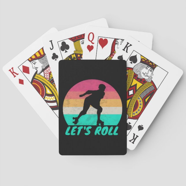 Lets Roll Girls Playing Cards (Back)