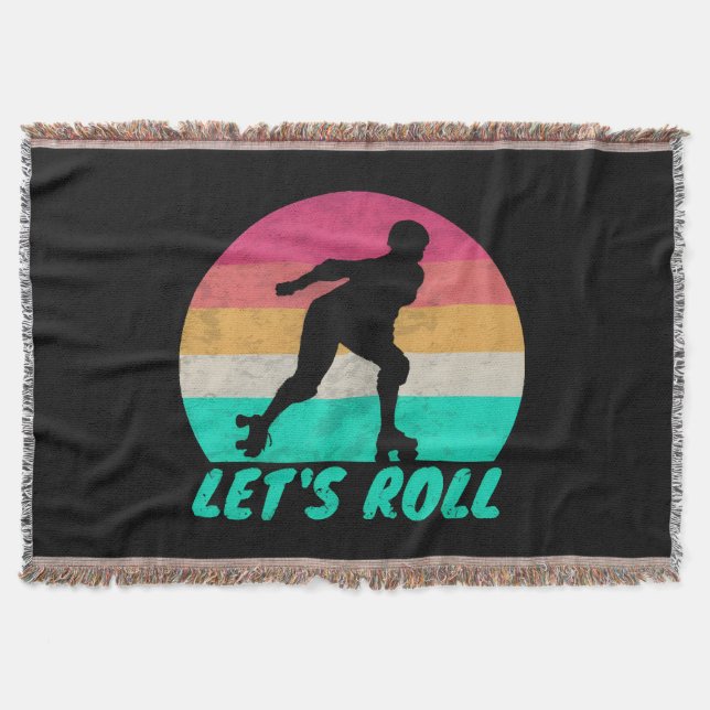Lets Roll Girls Throw Blanket (Front)