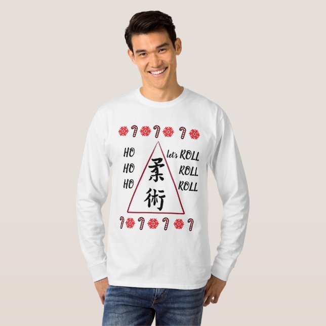Let's Roll Holiday BJJ Ugly Sweater (Front Full)