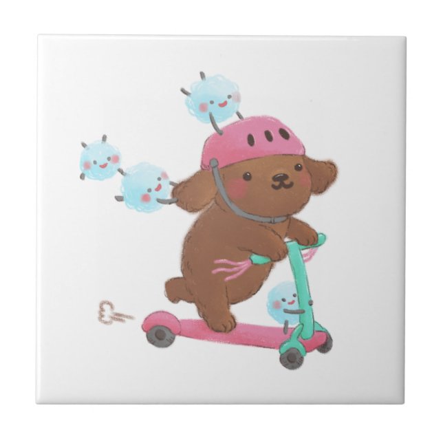 Let's Roll Illustration Tile (Front)