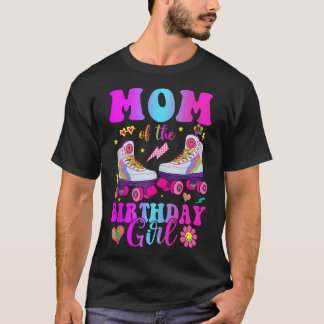 Let'S Roll Mom Of The Birthday Girl Roller Skate T-Shirt