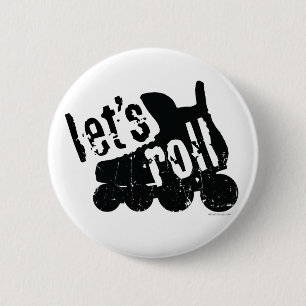 Let's Roll (Roller Hockey) 2 Inch Round Button