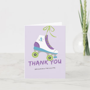 Let's Roll Thank You Card - Violet