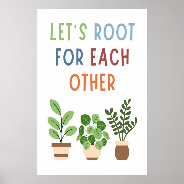 Let's Root For Each Other Poster (Front)