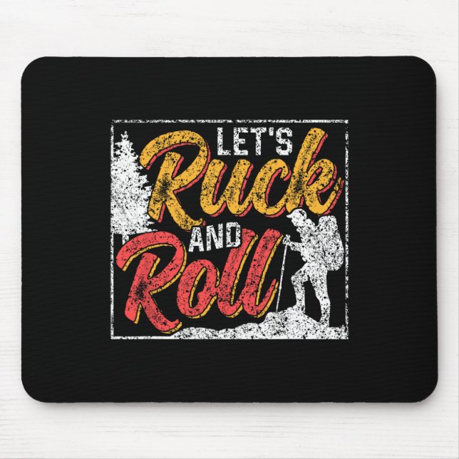 Let's Ruck And Roll Workout Backpack Rucksack Ruck Mouse Pad (Front)