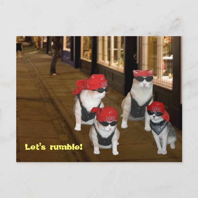 Let's Rumble Postcard (Front)