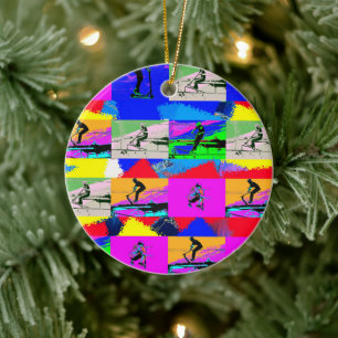 Lets Scoot - Stunt Scooter Rider Ceramic Ornament