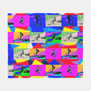Lets Scoot - Stunt Scooter Rider Fleece Blanket