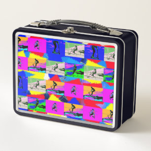 Lets Scoot - Stunt Scooter Rider Metal Lunch Box