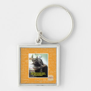 Let's see if she notices. keychain