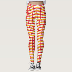 Let's Share a Slice Plaid Leggings