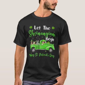 Let's Sheinangians Please Cat Truckhappy St. Patri T-Shirt