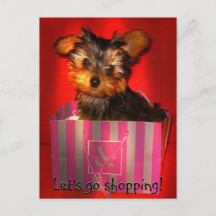 Let's Shop Customizable Postcard