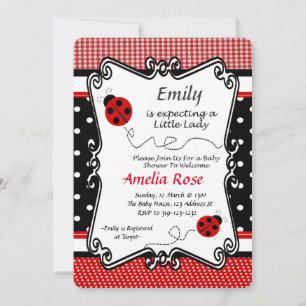 Lets Shower our Little Lady Invitation