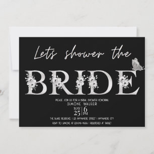 Let's Shower The Bride Floral Bridal Shower Invita Invitation