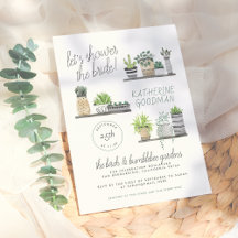 Let's Shower The Bride | Modern Boho Houseplants