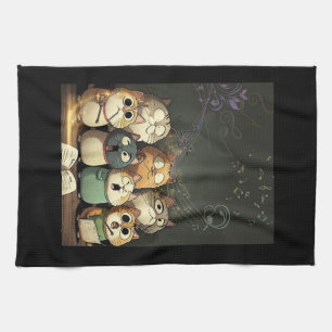 Let's sing out loud and off key kitchen towel