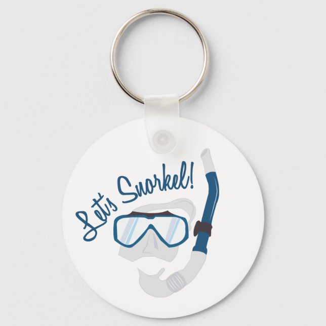 Let's Snorkel! Keychain (Front)