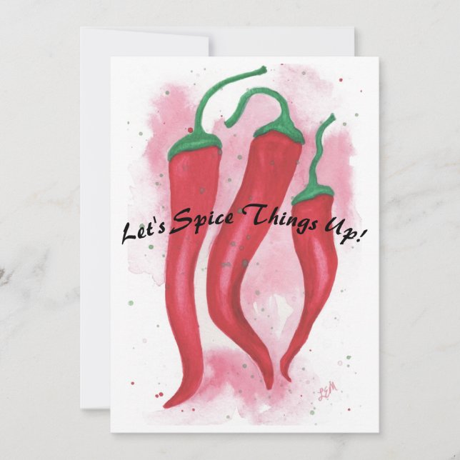 Let's Spice Things Up Thank You Card (Front)