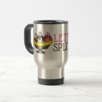 Let's Split Banana Ice Cream Sundae Funny Foodie