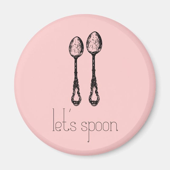 let's spoon magnet (Front)
