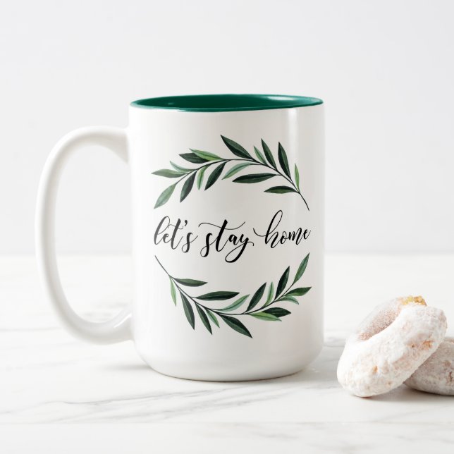 Let's Stay Home Coffee Mug (With Donut)