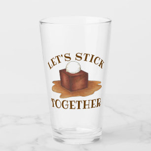Let's Stick Together British Sticky Toffee Pudding Glass