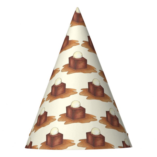 Let's Stick Together Sticky Toffee Pudding Party Hat (Front)