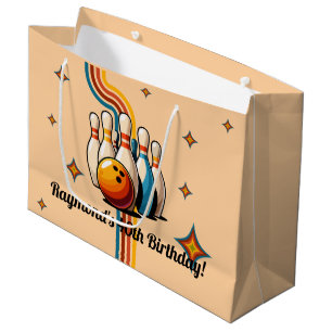 Let's Strike Up Some Fun Bowling Birthday Party Large Gift Bag