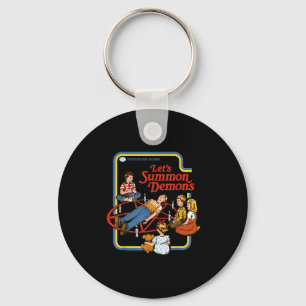 Lets Summon Demons Occult Retro Vintage Funny Adul Keychain