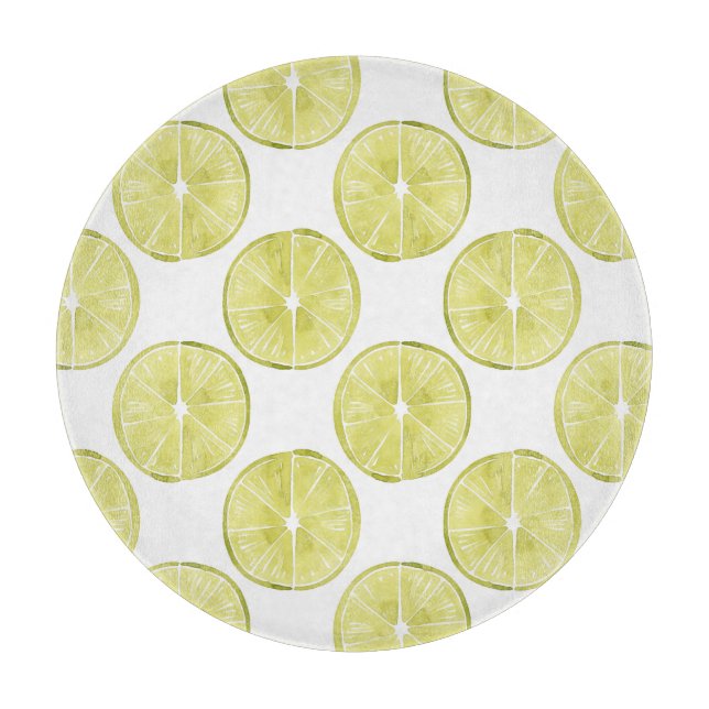 Let's Taco About It | Lime Pattern Cutting Board (Front)