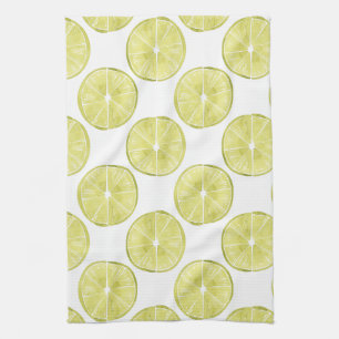 Let's Taco About It   Lime Pattern Kitchen Towel