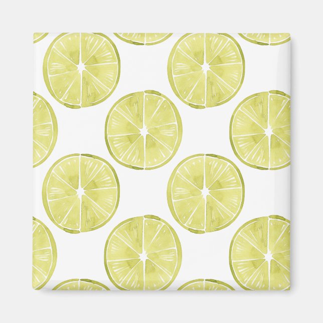Let's Taco About It | Lime Pattern Magnet (Front)