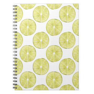 Let's Taco About It   Lime Pattern Notebook