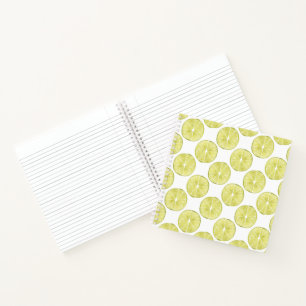 Let's Taco About It   Lime Pattern Notebook