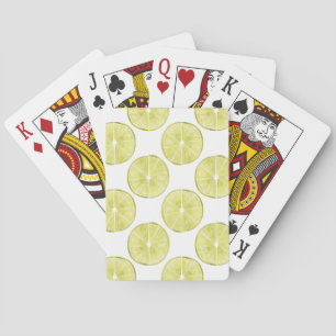 Let's Taco About It   Lime Pattern Playing Cards